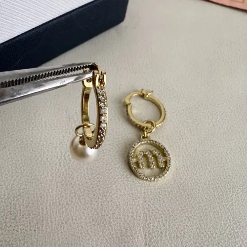 Replica MIU MIU Earrings For Women #1478237 $27.00 USD for Wholesale
