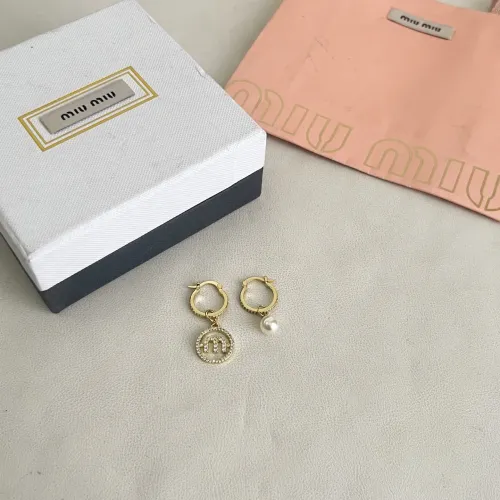 Replica MIU MIU Earrings For Women #1478237 $27.00 USD for Wholesale