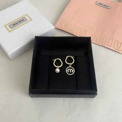 Replica MIU MIU Earrings For Women #1478237 $27.00 USD for Wholesale