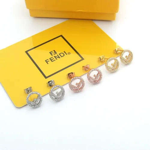Replica Fendi Earrings For Women #1478633 $25.00 USD for Wholesale