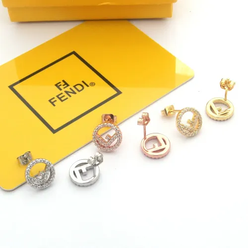 Replica Fendi Earrings For Women #1478633 $25.00 USD for Wholesale