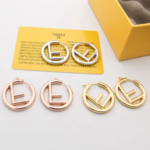 Replica Fendi Earrings For Women #1478692 $29.00 USD for Wholesale