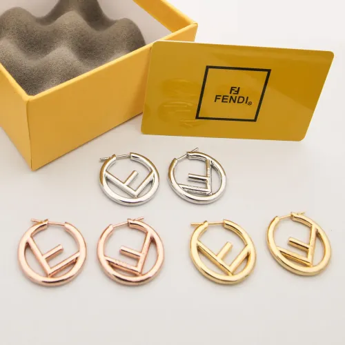 Replica Fendi Earrings For Women #1478692 $29.00 USD for Wholesale