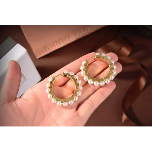 Replica MIU MIU Earrings For Women #1478897 $29.00 USD for Wholesale