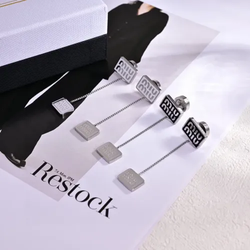 Replica MIU MIU Earrings For Women #1478898 $27.00 USD for Wholesale