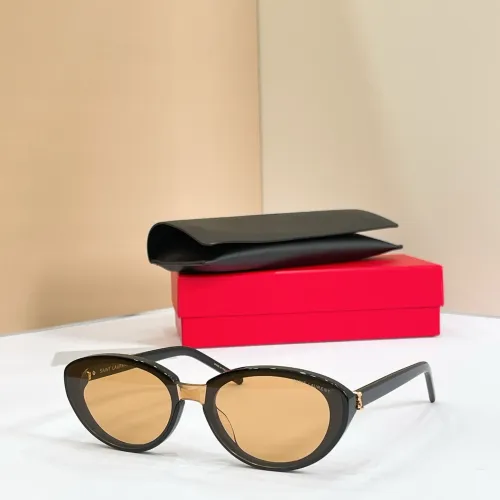 Cheap Yves Saint Laurent YSL AAA Quality Sunglasses #1478953, $$60.00 USD On Yves Saint Laurent YSL AAA Quality Sunglasses