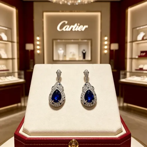 Replica Cartier Earrings For Women #1478957 $42.00 USD for Wholesale