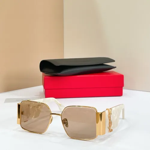 Cheap Yves Saint Laurent YSL AAA Quality Sunglasses #1478964, $$60.00 USD On Yves Saint Laurent YSL AAA Quality Sunglasses