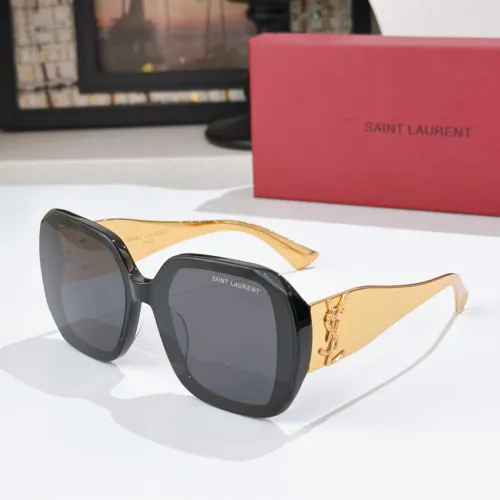 Cheap Yves Saint Laurent YSL AAA Quality Sunglasses #1478970, $$60.00 USD On Yves Saint Laurent YSL AAA Quality Sunglasses