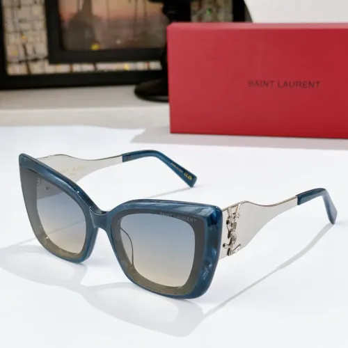 Cheap Yves Saint Laurent YSL AAA Quality Sunglasses #1478979, $$60.00 USD On Yves Saint Laurent YSL AAA Quality Sunglasses