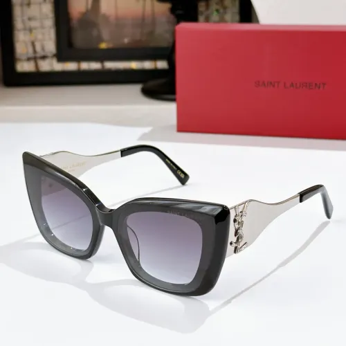 Cheap Yves Saint Laurent YSL AAA Quality Sunglasses #1478981, $$60.00 USD On Yves Saint Laurent YSL AAA Quality Sunglasses