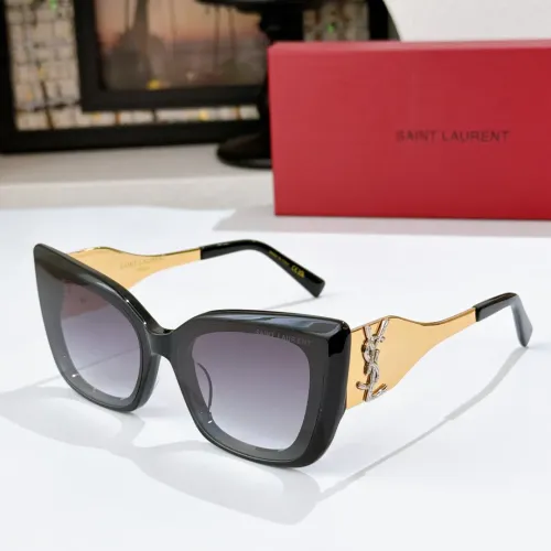 Cheap Yves Saint Laurent YSL AAA Quality Sunglasses #1478982, $$60.00 USD On Yves Saint Laurent YSL AAA Quality Sunglasses