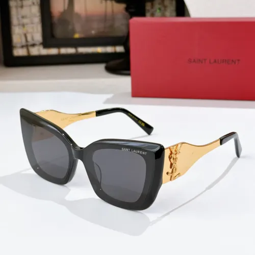 Cheap Yves Saint Laurent YSL AAA Quality Sunglasses #1478983, $$60.00 USD On Yves Saint Laurent YSL AAA Quality Sunglasses