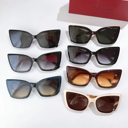 Replica Yves Saint Laurent YSL AAA Quality Sunglasses #1478986 $60.00 USD for Wholesale