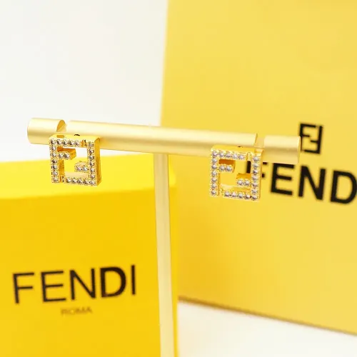 Replica Fendi Earrings For Women #1478990 $23.00 USD for Wholesale