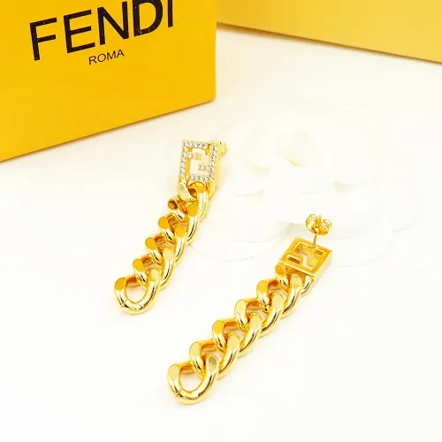 Replica Fendi Earrings For Women #1478993 $25.00 USD for Wholesale