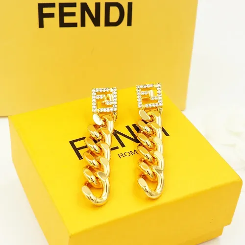 Replica Fendi Earrings For Women #1478993 $25.00 USD for Wholesale