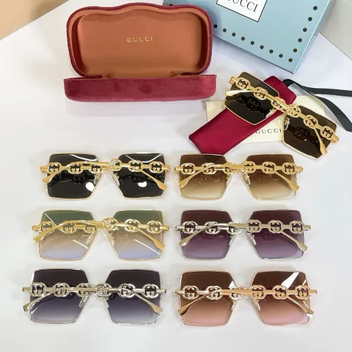 Replica Gucci AAA Quality Sunglasses #1479153 $60.00 USD for Wholesale