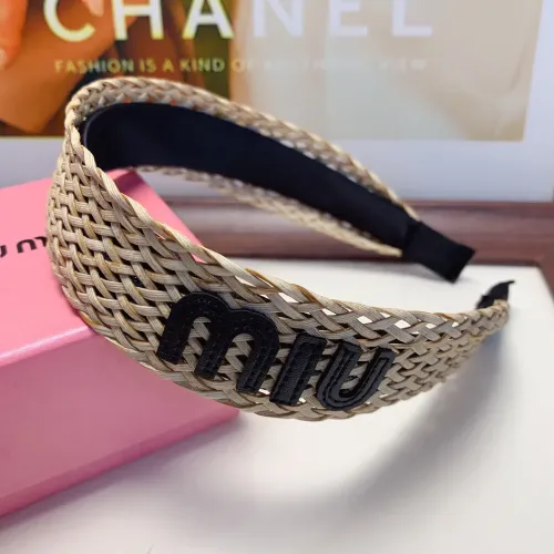 Replica MIU MIU Headband For Women #1479390 $25.00 USD for Wholesale
