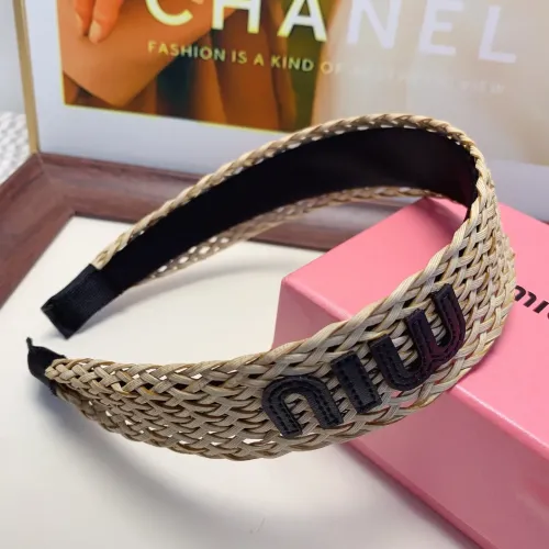 Replica MIU MIU Headband For Women #1479390 $25.00 USD for Wholesale