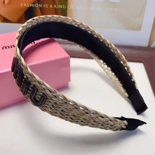 Replica MIU MIU Headband For Women #1479390 $25.00 USD for Wholesale