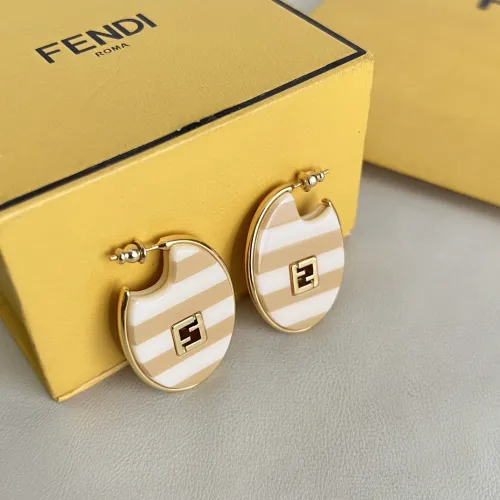 Replica Fendi Earrings For Women #1479545 $36.00 USD for Wholesale