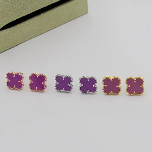 Replica Van Cleef & Arpels Earrings For Women #1479680 $25.00 USD for Wholesale