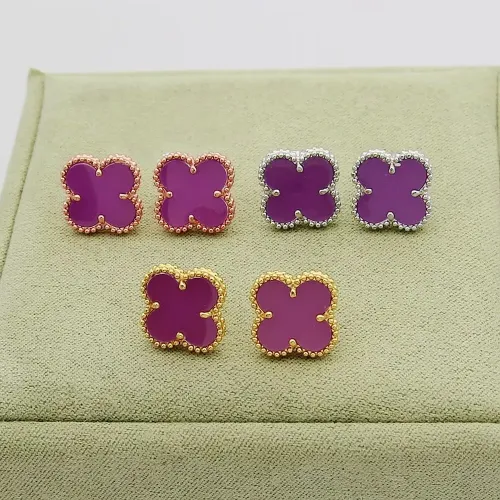 Replica Van Cleef & Arpels Earrings For Women #1479680 $25.00 USD for Wholesale