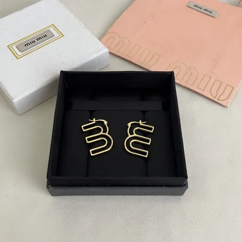 Replica MIU MIU Earrings For Women #1479708 $36.00 USD for Wholesale