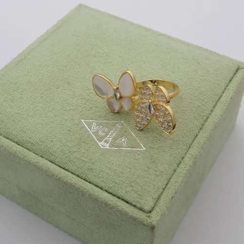 Cheap Van Cleef &amp; Arpels Rings In Gold For Women #1479922, $$27.00 USD On Van Cleef &amp; Arpels Rings