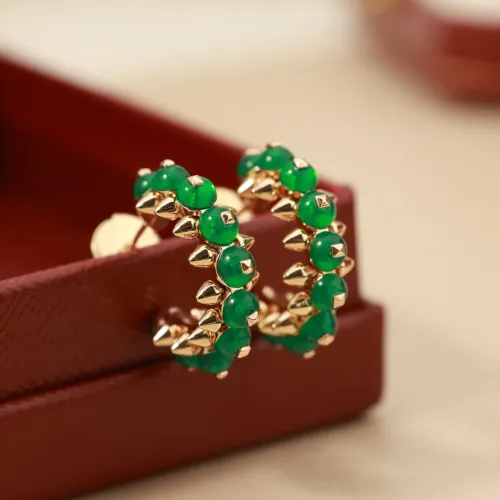 Replica Cartier Earrings For Women #1479954 $45.00 USD for Wholesale