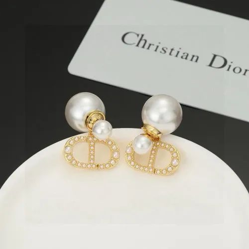 Replica Christian Dior Earrings For Women #1480011 $25.00 USD for Wholesale