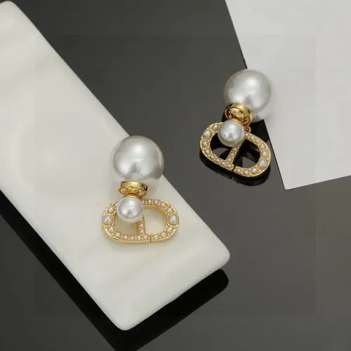 Replica Christian Dior Earrings For Women #1480011 $25.00 USD for Wholesale