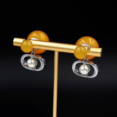 Replica Christian Dior Earrings For Women #1480066 $25.00 USD for Wholesale