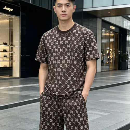 Replica Gucci Tracksuits Short Sleeved For Men #1480276 $80.00 USD for Wholesale