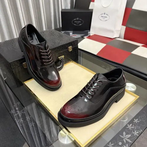 Replica Prada Leather Shoes For Men #1480505 $115.00 USD for Wholesale