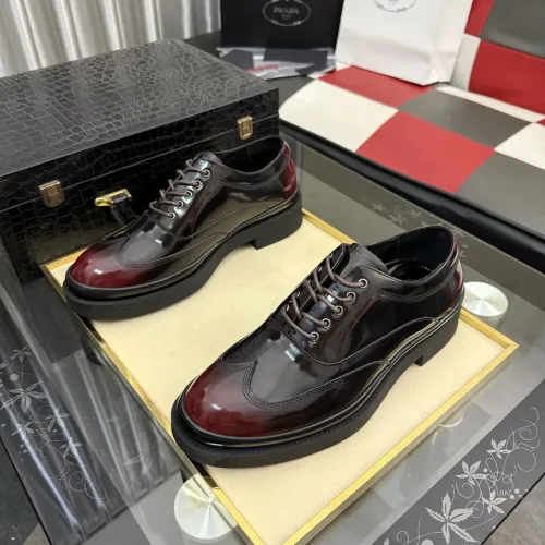 Replica Prada Leather Shoes For Men #1480508 $115.00 USD for Wholesale