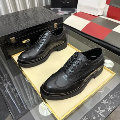 Replica Prada Leather Shoes For Men #1480510 $115.00 USD for Wholesale