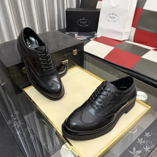 Replica Prada Leather Shoes For Men #1480510 $115.00 USD for Wholesale