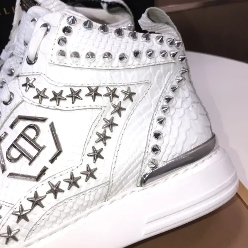 Replica Philipp Plein PP High Tops Shoes For Men #1480536 $132.00 USD for Wholesale