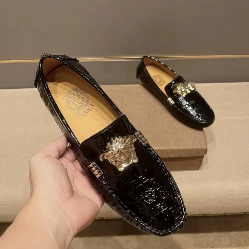 Cheap Versace Leather Shoes For Men #1480561, $$76.00 USD On Versace Leather Shoes