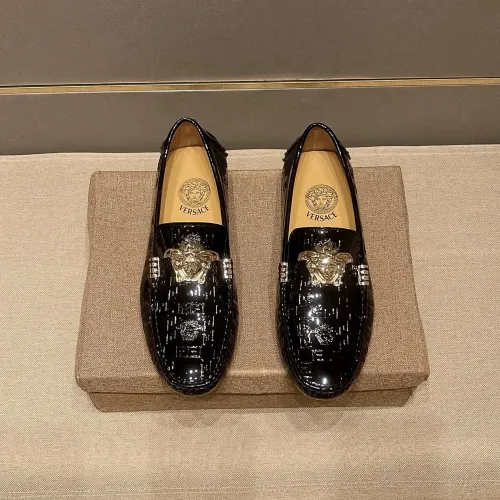 Replica Versace Leather Shoes For Men #1480561 $76.00 USD for Wholesale