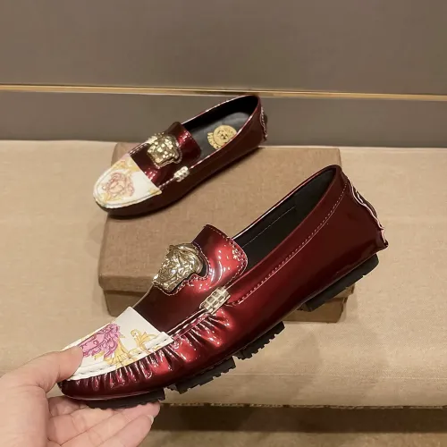 Replica Versace Leather Shoes For Men #1480564 $76.00 USD for Wholesale