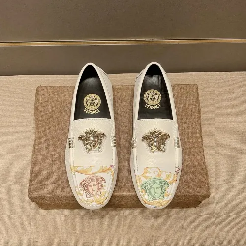 Cheap Versace Leather Shoes For Men #1480565, $$80.00 USD On Versace Leather Shoes
