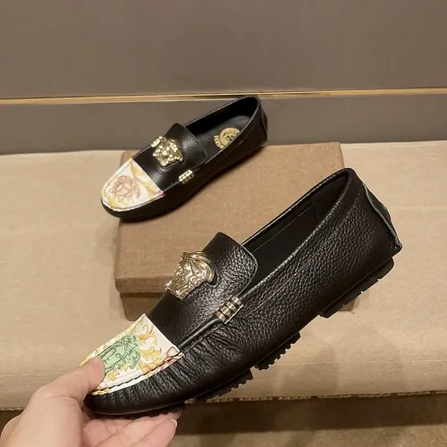 Replica Versace Leather Shoes For Men #1480566 $80.00 USD for Wholesale