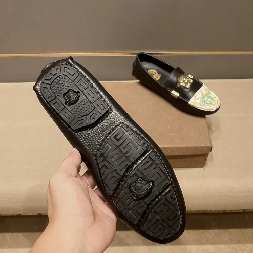 Replica Versace Leather Shoes For Men #1480566 $80.00 USD for Wholesale
