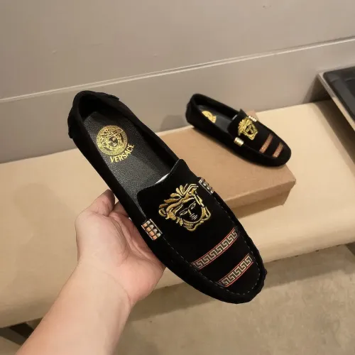 Replica Versace Leather Shoes For Men #1480567 $76.00 USD for Wholesale
