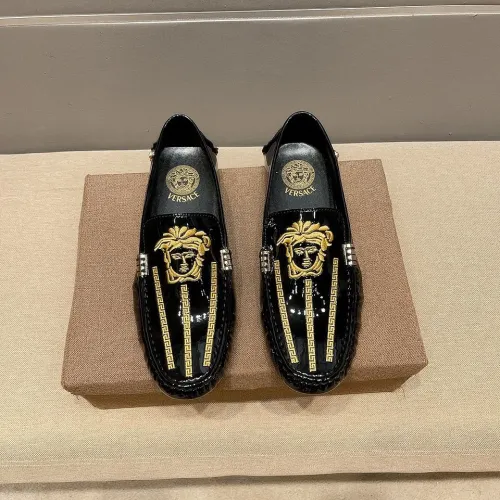 Cheap Versace Leather Shoes For Men #1480568, $$76.00 USD On Versace Leather Shoes