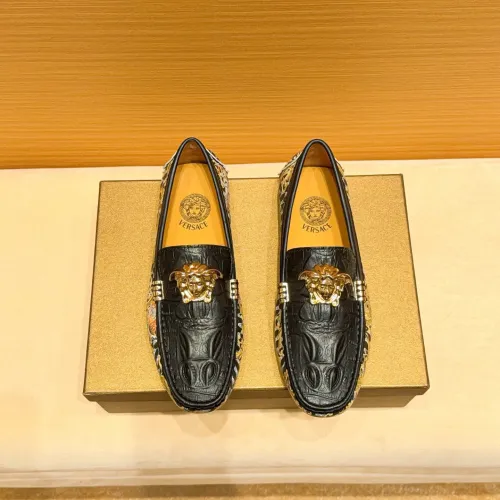 Cheap Versace Leather Shoes For Men #1480569, $$76.00 USD On Versace Leather Shoes