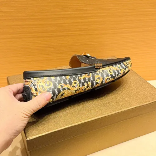 Replica Versace Leather Shoes For Men #1480569 $76.00 USD for Wholesale